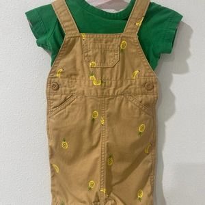 Hanna Short Alls & Green Shirt